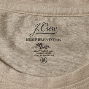 J Crew super lightweight hemp/cotton t-shirt
